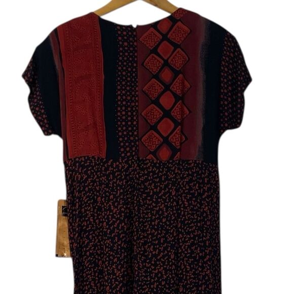 Vintage‎ Carole Little Artsy Jumpsuit Sz 6 NEW Wide Leg Geometric Print Boho - Picture 9 of 11